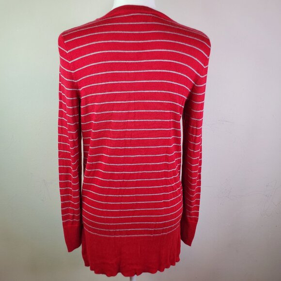 Maison Jules Juniors Red Striped Pullover Sweater S - Picture 7 of 10